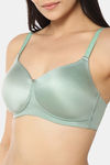 Amante Padded Non Wired Full Coverage T-Shirt Bra - Pastel Green — thumbnail 4
